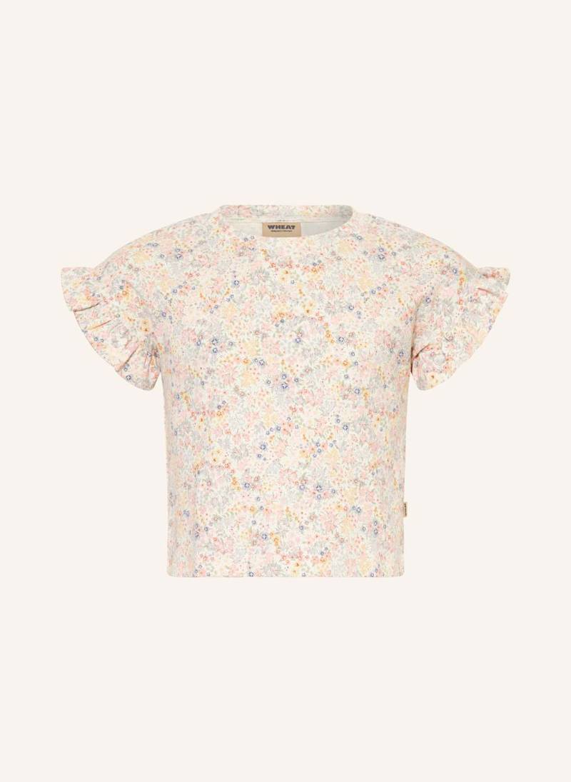 Wheat T-Shirt Ally Mit Volants rosa von WHEAT