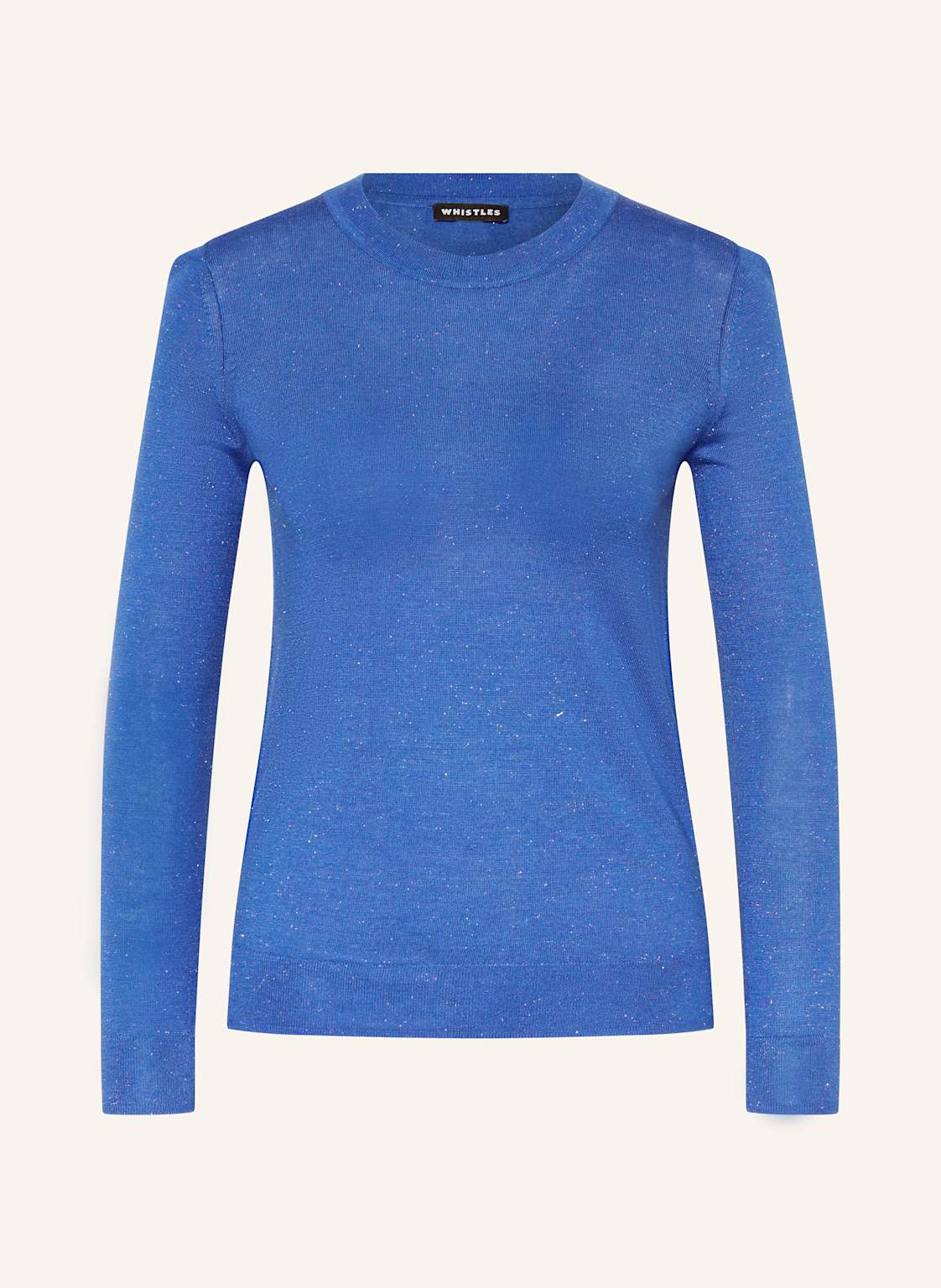 Whistles Pullover Annie Mit Glitzergarn blau von WHISTLES