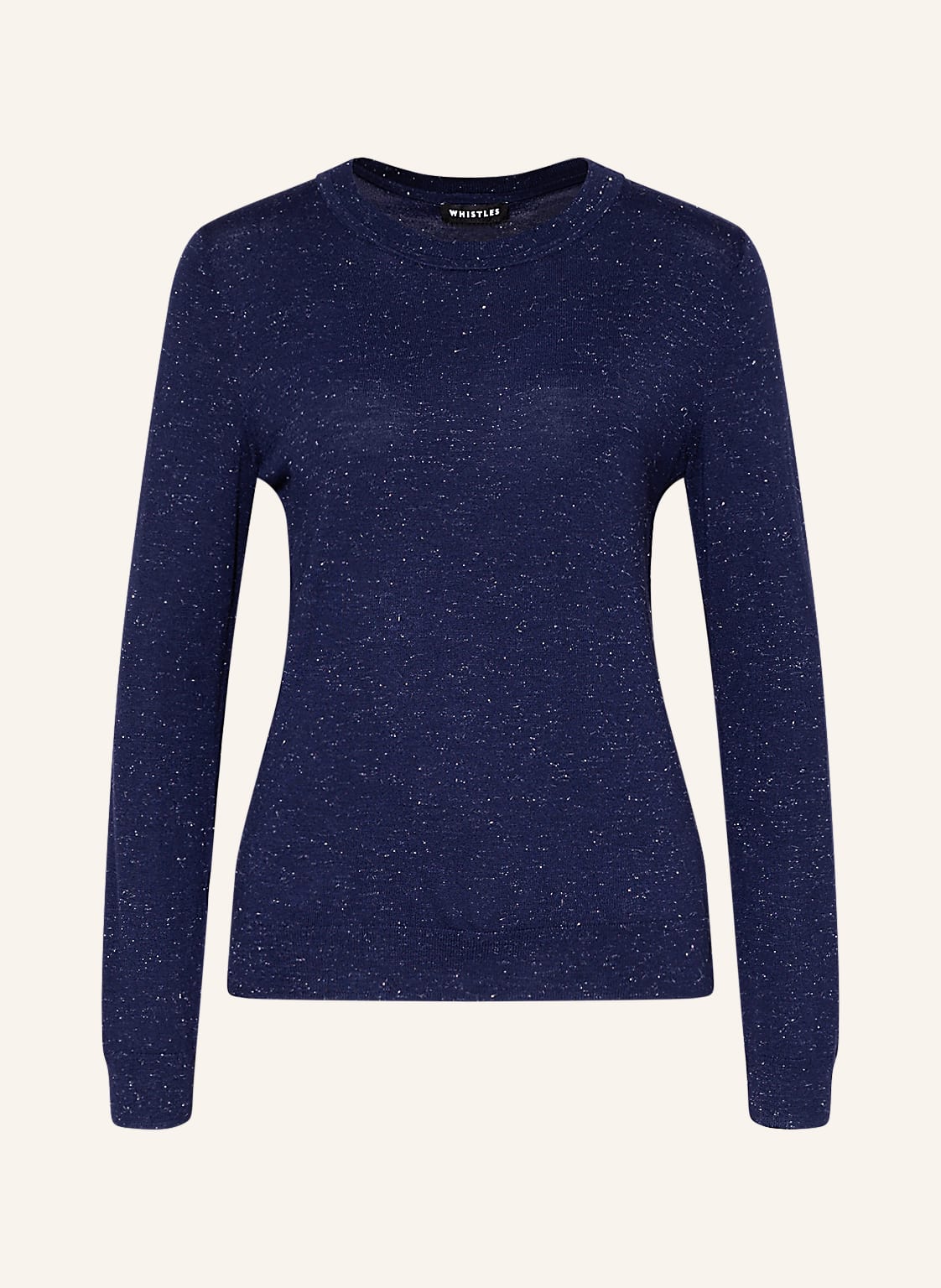 Whistles Pullover Annie Mit Glitzergarn blau von WHISTLES