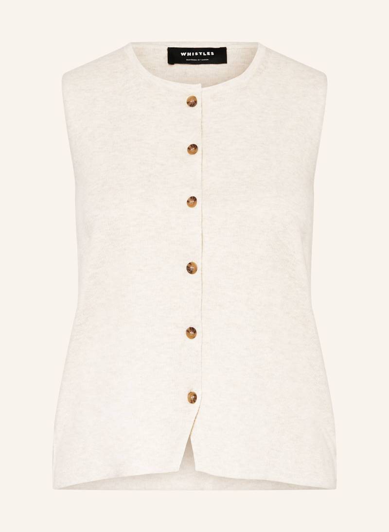 Whistles Strickjacke Lucy weiss von WHISTLES