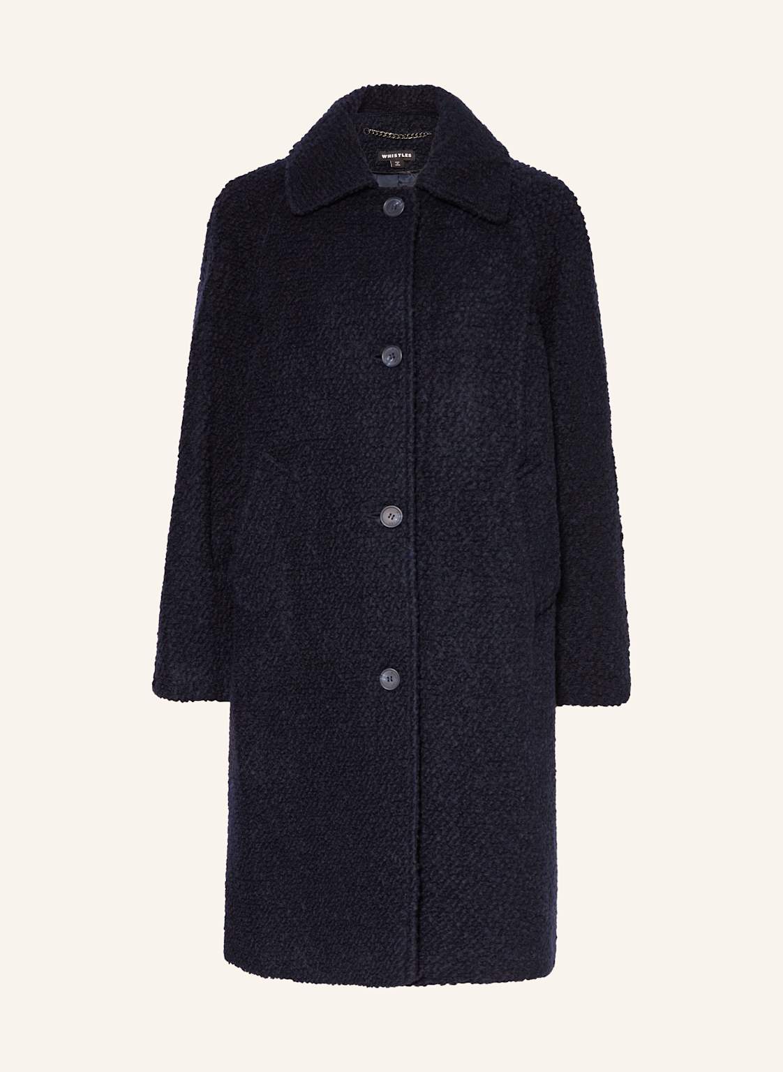 Whistles Wollmantel Romy Aus Bouclé blau Whistles Wollmantel Romy Aus Bouclé blau von WHISTLES