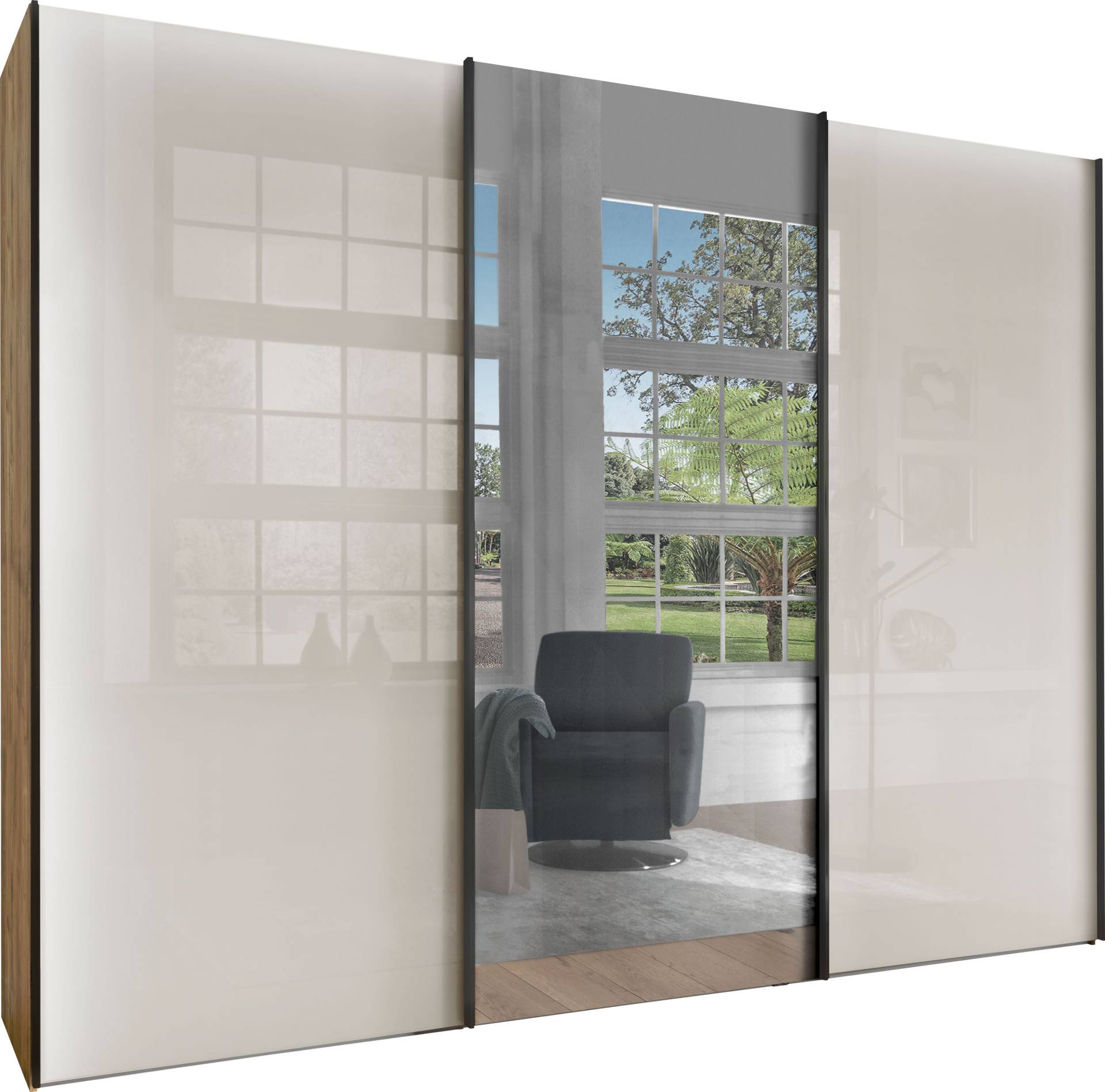 WIEMANN Schwebetürenschrank »Monaco«, hochwertige Glas- und Spiegelfront WIEMANN Schwebetürenschrank »Monaco«, hochwertige Glas- und Spiegelfront von WIEMANN