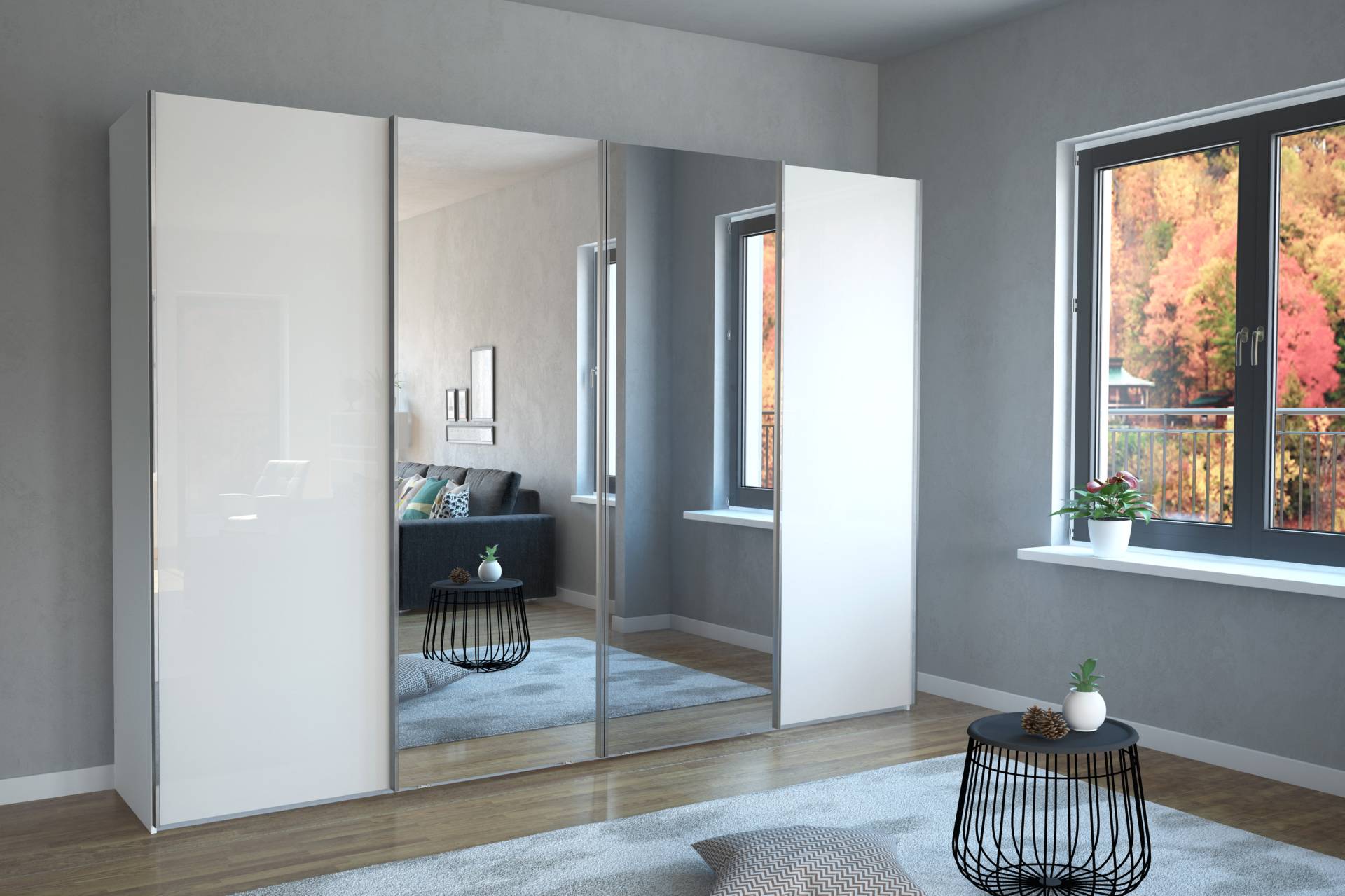 WIEMANN Schwebetürenschrank »Monaco«, hochwertige Glas- und Spiegelfront WIEMANN Schwebetürenschrank »Monaco«, hochwertige Glas- und Spiegelfront von WIEMANN