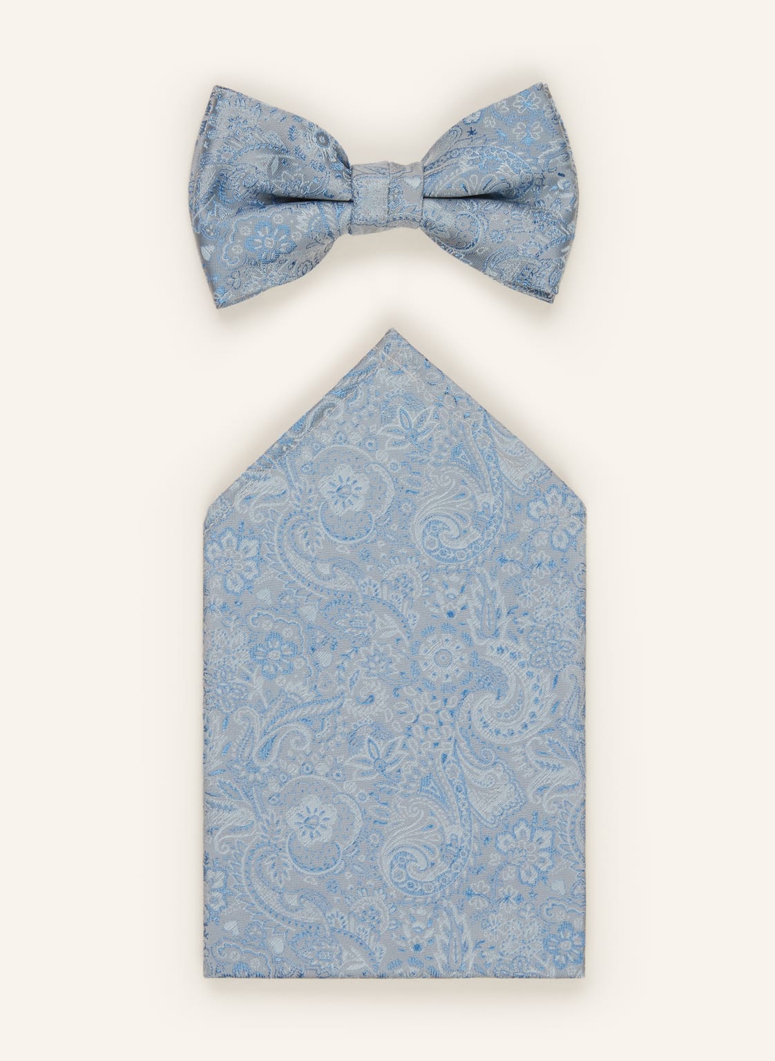 Wilvorst Set: Fliege Und Einstecktuch blau Wilvorst Set: Fliege Und Einstecktuch blau von WILVORST