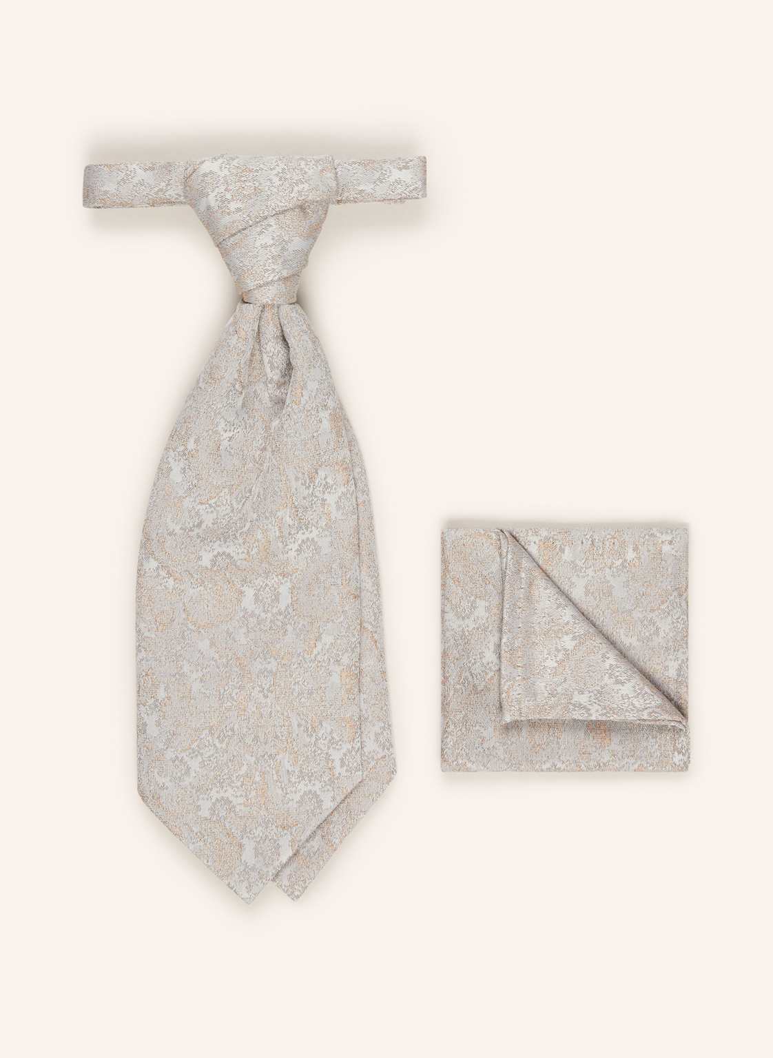 Wilvorst Set: Krawatte Und Einstecktuch beige Wilvorst Set: Krawatte Und Einstecktuch beige von WILVORST