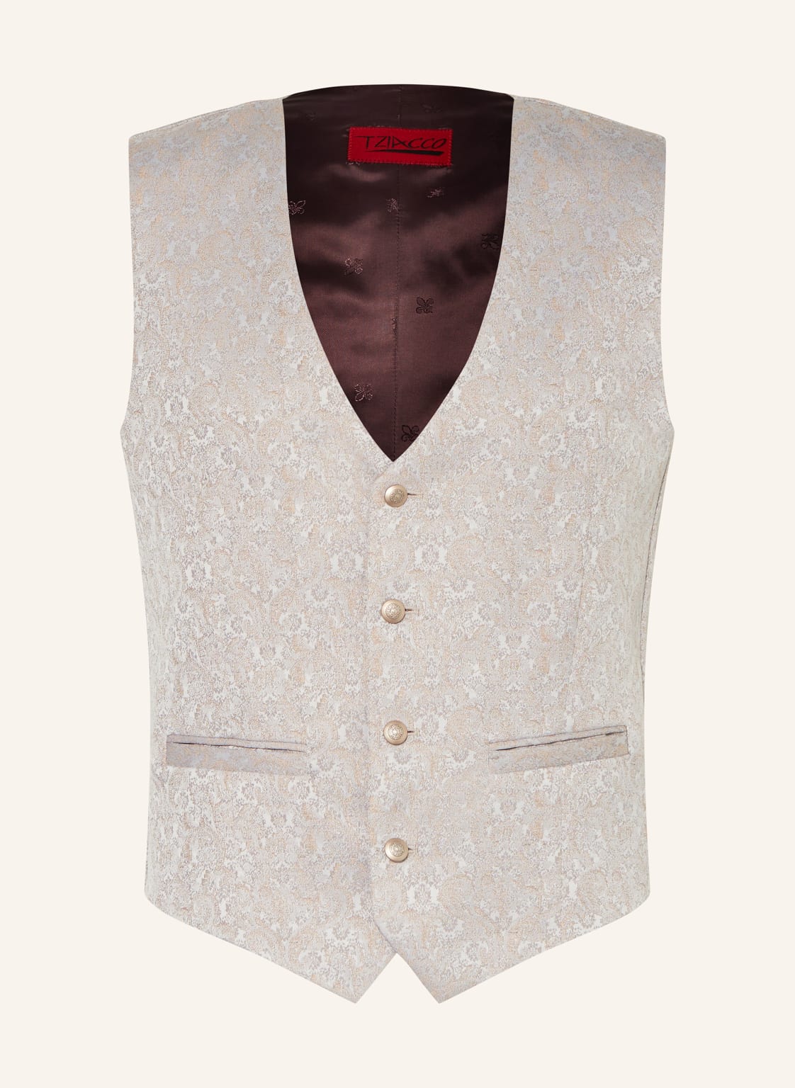 Wilvorst Weste Extra Slim Fit beige Wilvorst Weste Extra Slim Fit beige von WILVORST