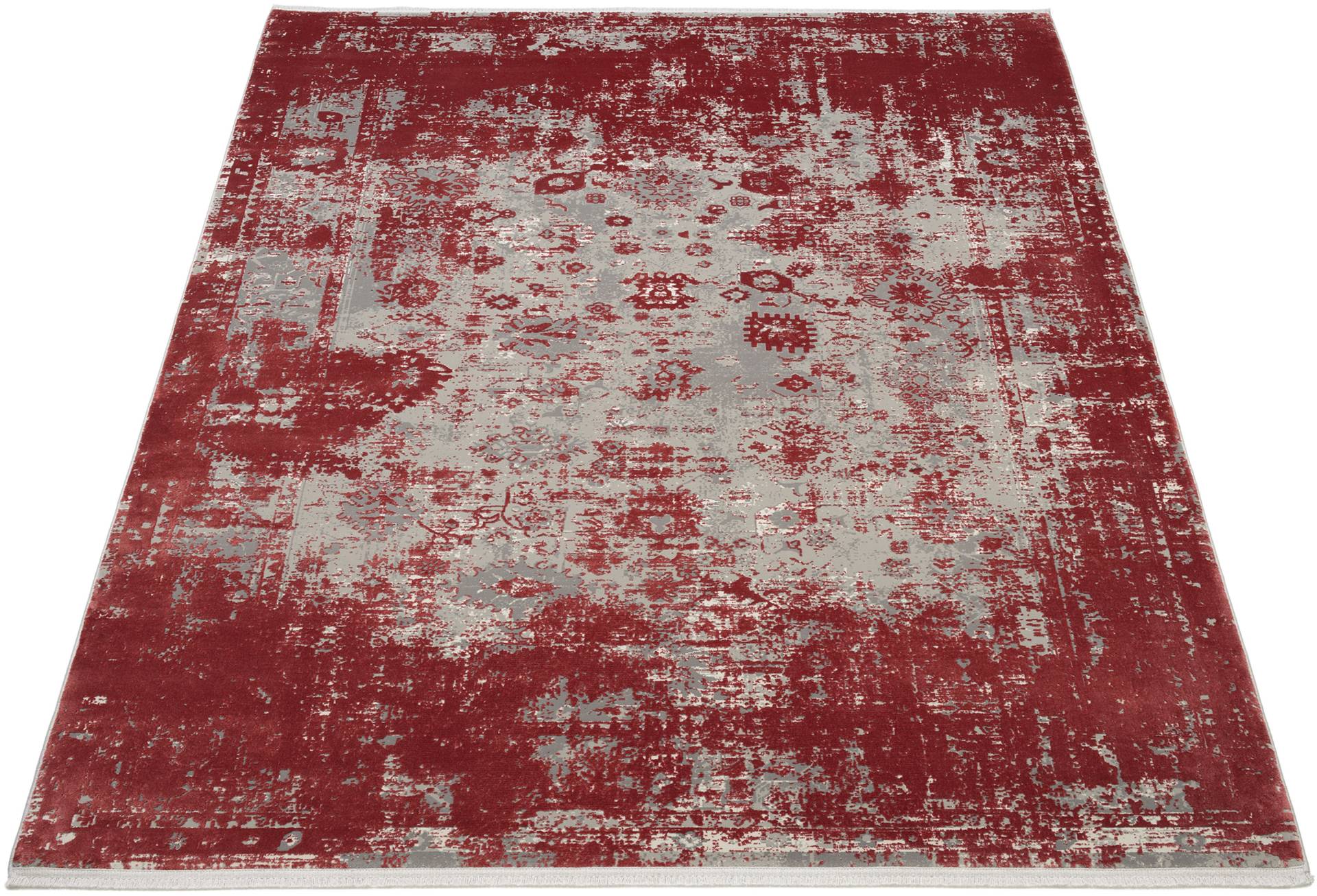 WK WOHNEN Teppich »GLAMOUR«, rechteckig, hochwertiger Viskoseanteil, samtweiche Oberfläche mit 3 D Effekt von WK WOHNEN