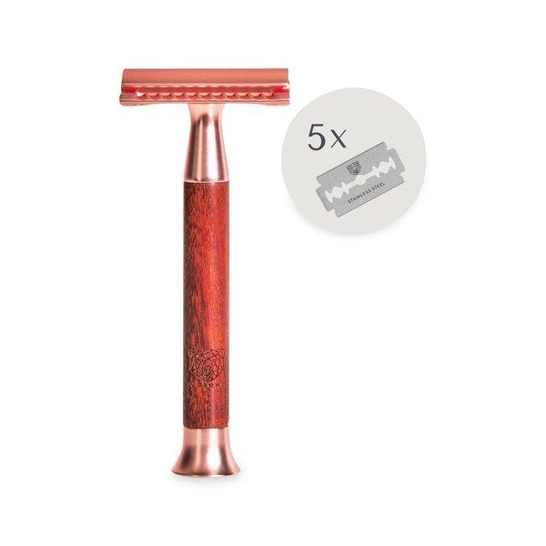 Rasierhobel Vagard Sandelholz Unisex Roségold 1 pezzo von WLDOHO