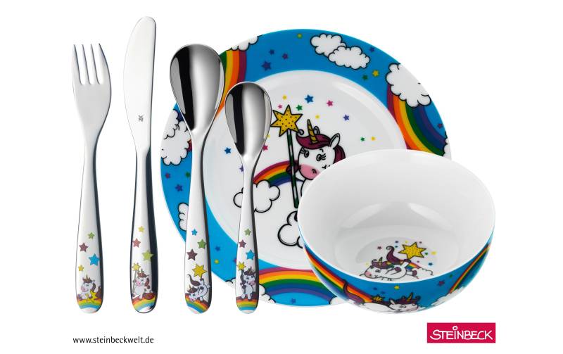 WMF Kinderbesteck »Einhorn, 6-teilig«, (Set, 6 tlg.) von WMF