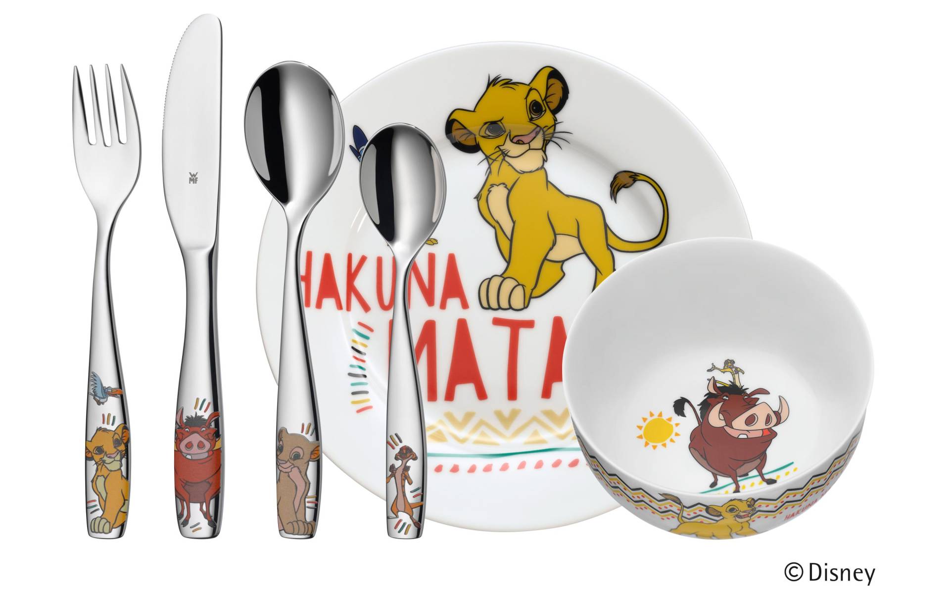 WMF Kinderbesteck »Lion King«, (Set, 6 tlg.) von WMF