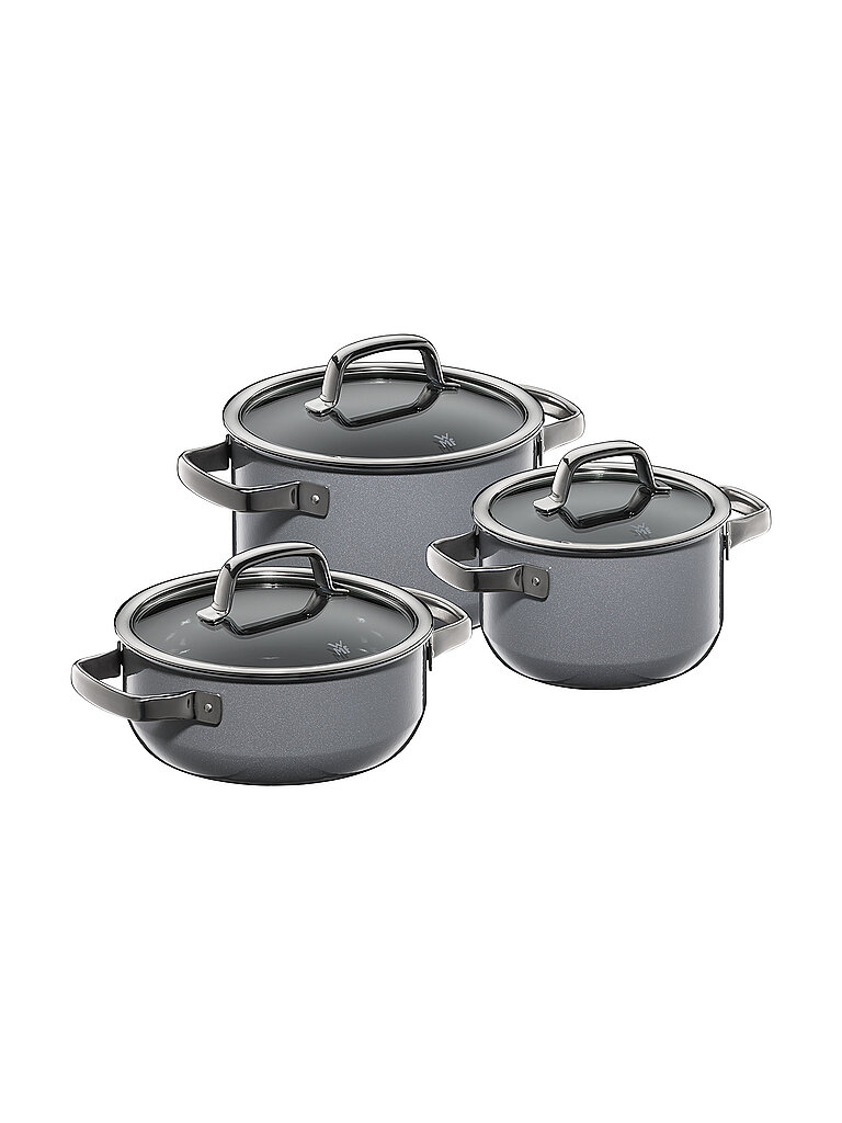 WMF Topf Set 3-tlg. FUSION MINERAL Platinum grau von WMF