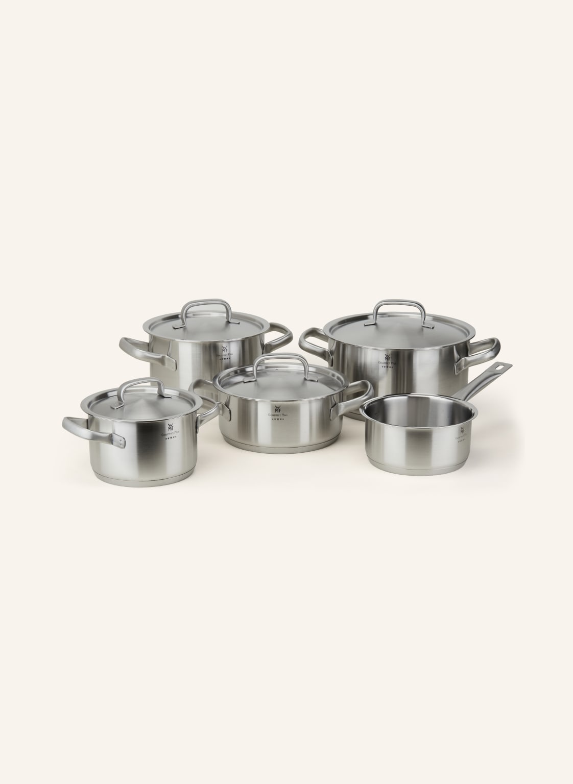 Wmf 5-Tlg. Topfset Gourmet Plus silber von WMF