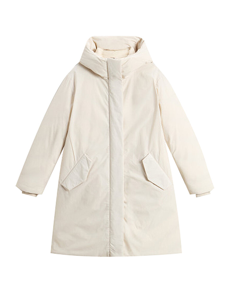 WOOLRICH Daunenparka COCOON  creme | M von WOOLRICH