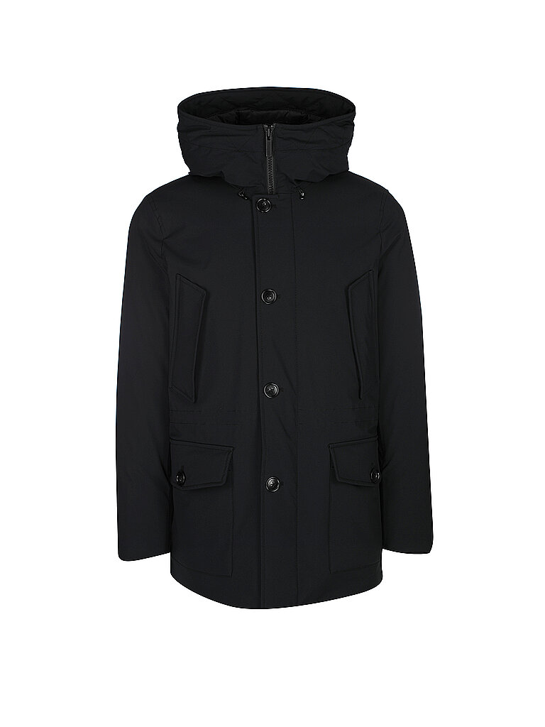 WOOLRICH Daunenparka Regular Fit Arctic Stretch schwarz | L von WOOLRICH