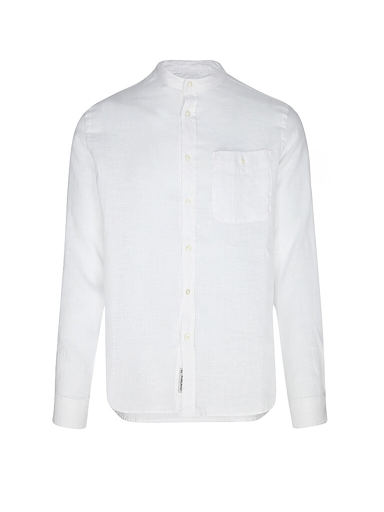 WOOLRICH Leinenhemd Regular Fit  weiss | L von WOOLRICH