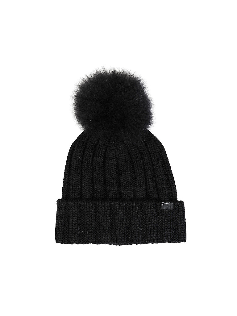 WOOLRICH Mütze - Haube schwarz | S WOOLRICH Mütze - Haube schwarz | S von WOOLRICH