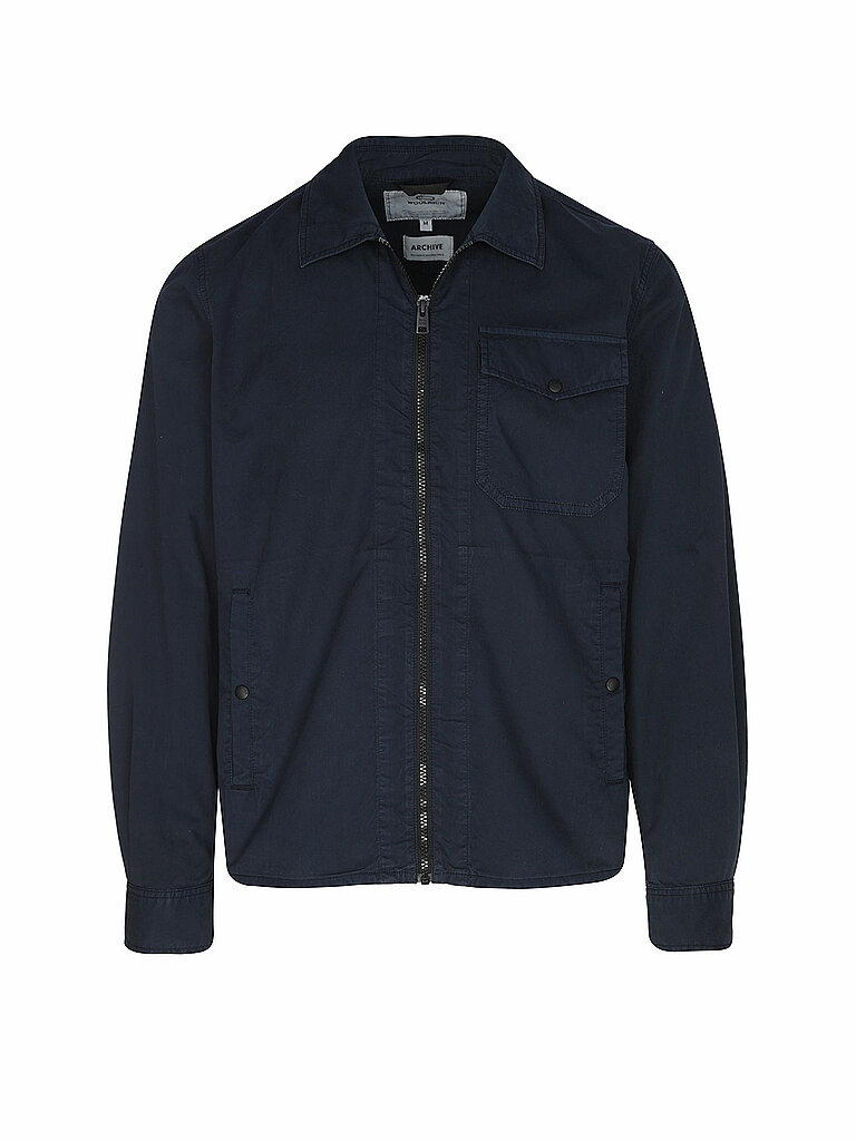 WOOLRICH Overshirt GABARDINE  dunkelblau | L von WOOLRICH