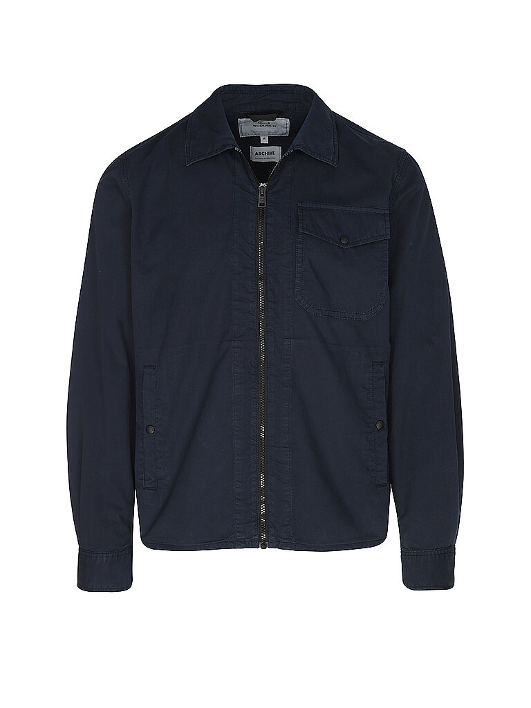 WOOLRICH Overshirt GABARDINE  blau | M von WOOLRICH