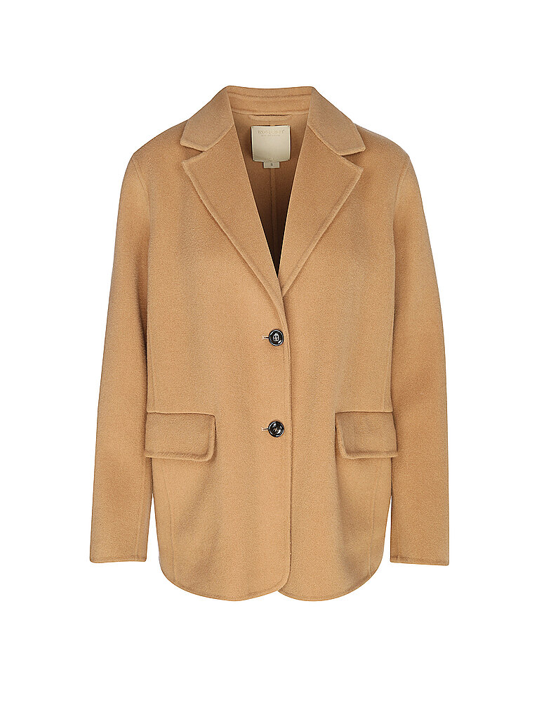 WOOLRICH Wolljacke camel | L von WOOLRICH