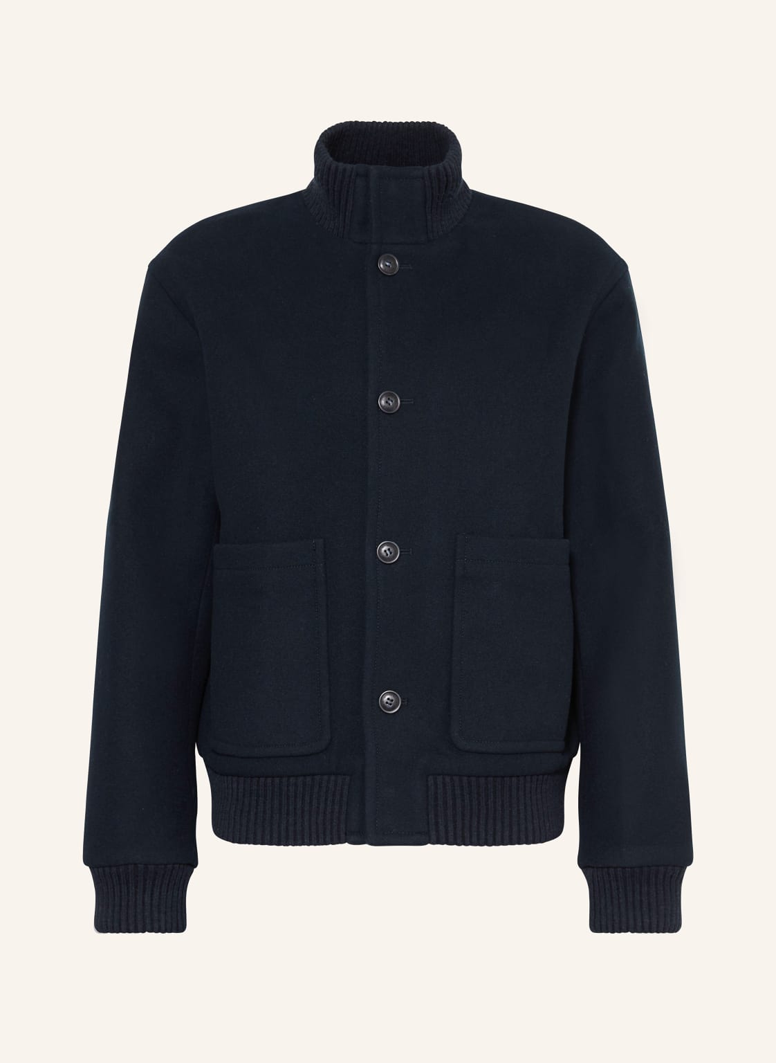 Woolrich Overjacket Melton blau von WOOLRICH