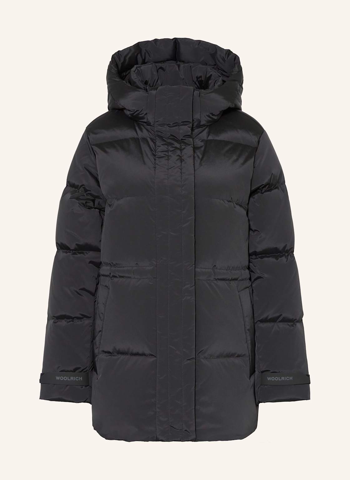 Woolrich Daunenjacke Alsea Mit Abnehmbarer Kapuze schwarz von WOOLRICH