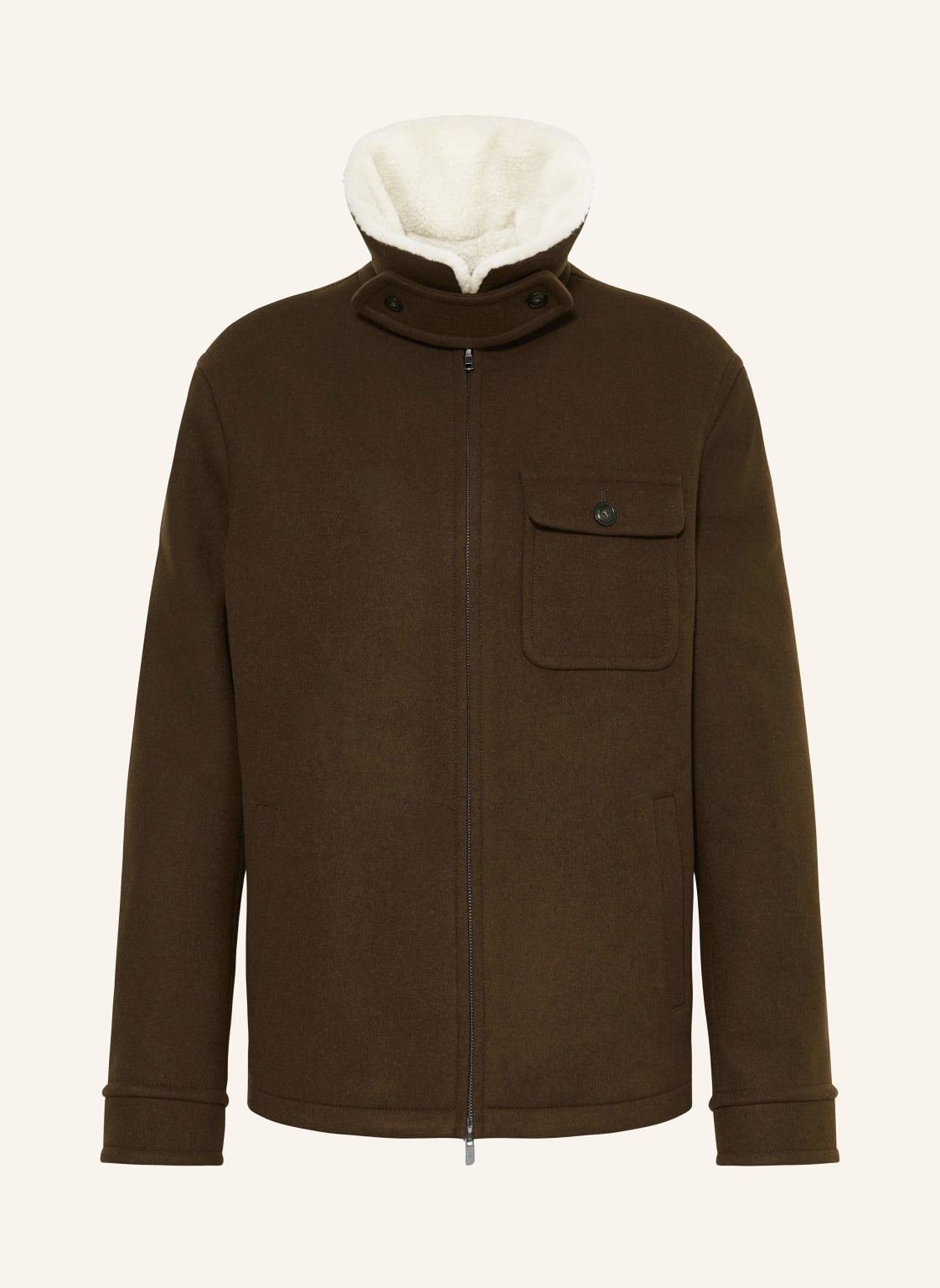 Woolrich Jacke Melton braun von WOOLRICH