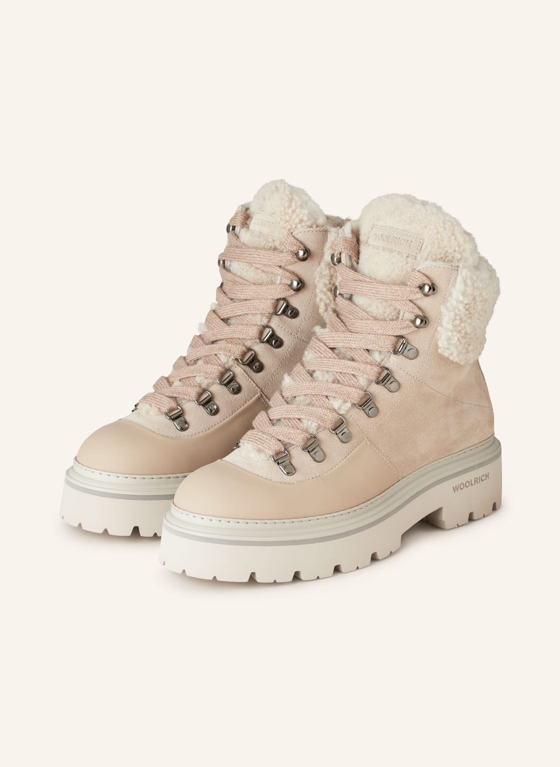 Woolrich Schnürboots rosa von WOOLRICH