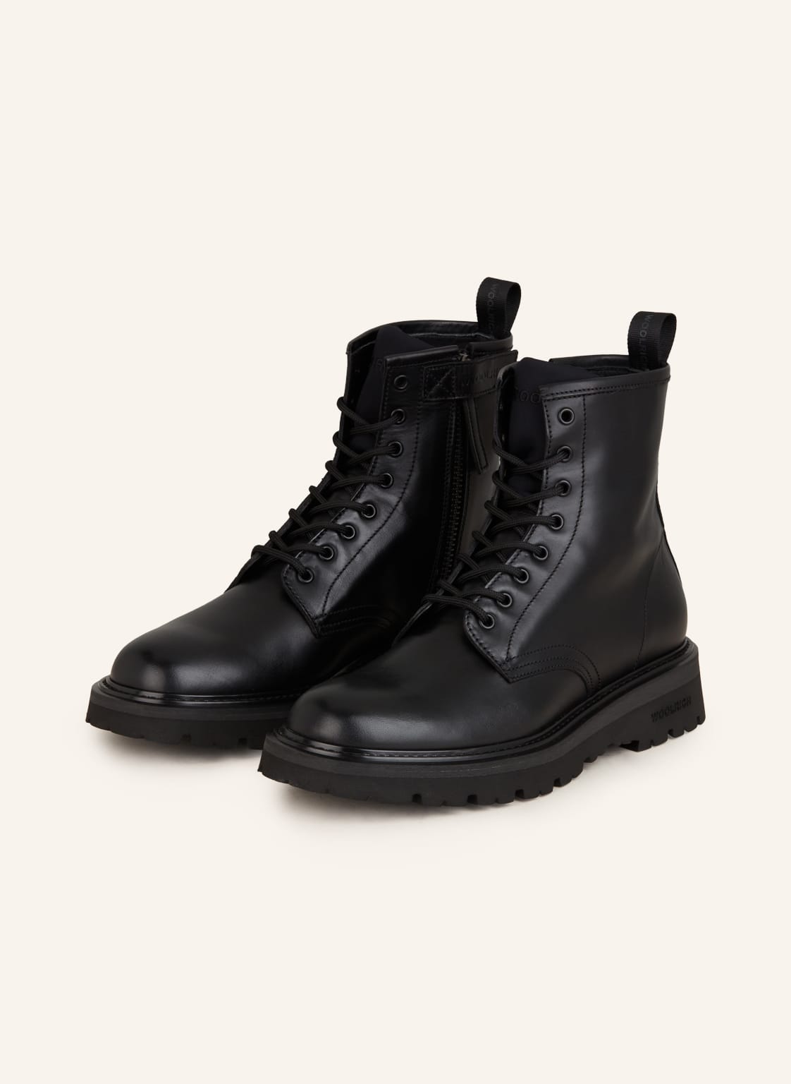 Woolrich Schnürboots schwarz von WOOLRICH