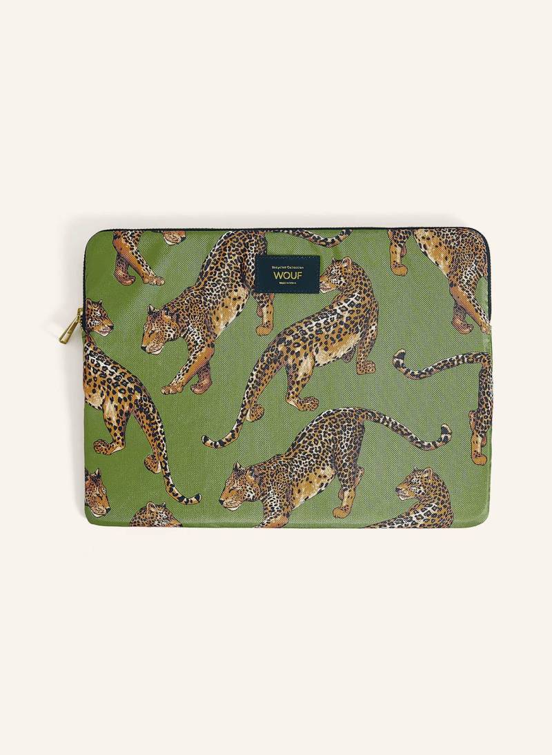 Wouf Laptop-Hülle Olive Leopard gruen von WOUF