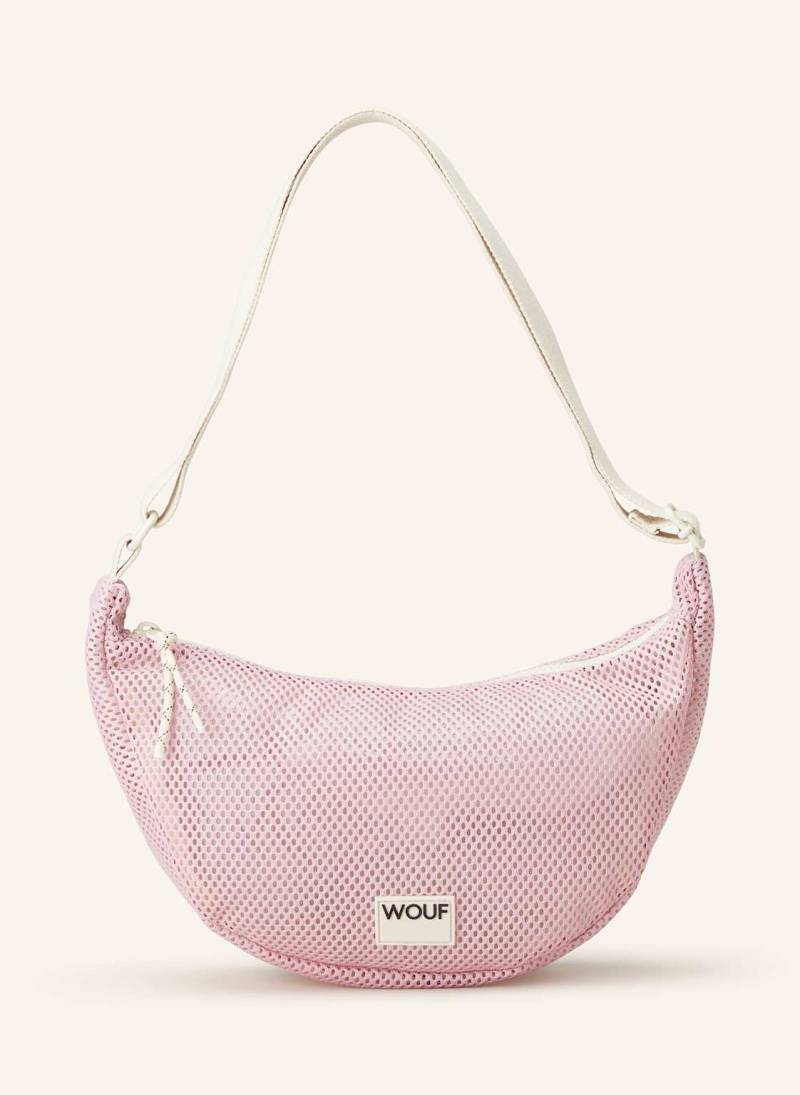 Wouf Schultertasche Aus Mesh rosa von WOUF