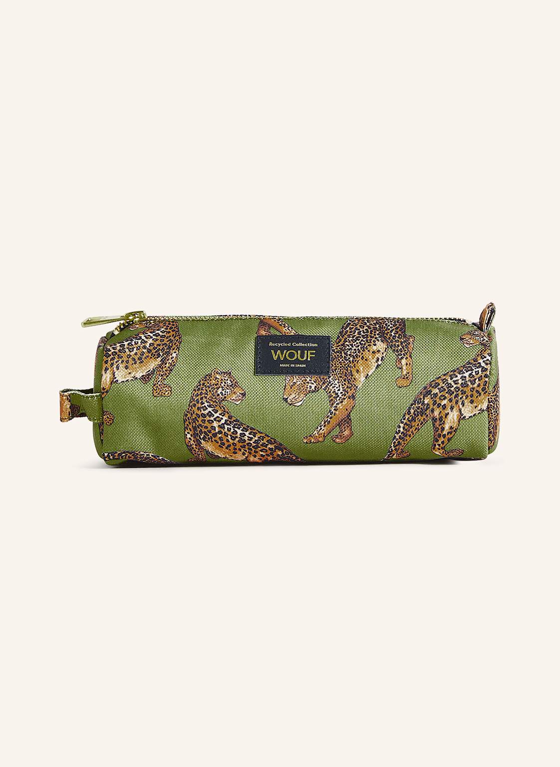 Wouf Stiftetui Olive Leopard gruen von WOUF