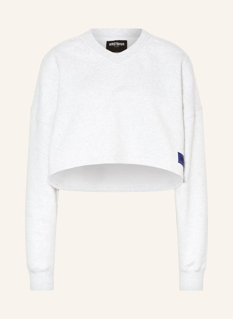 Wrstbhvr Cropped-Sweatshirt Slata grau von WRSTBHVR