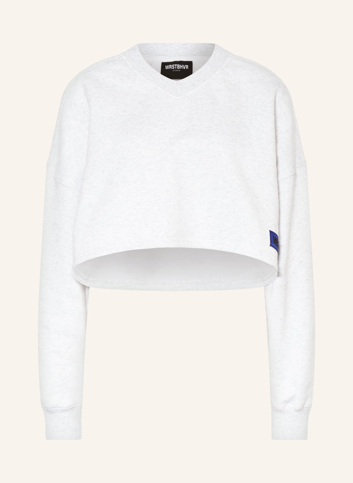 Wrstbhvr Cropped-Sweatshirt Slata grau von WRSTBHVR