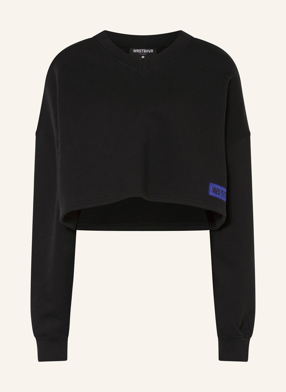 Wrstbhvr Cropped-Sweatshirt Slata schwarz von WRSTBHVR