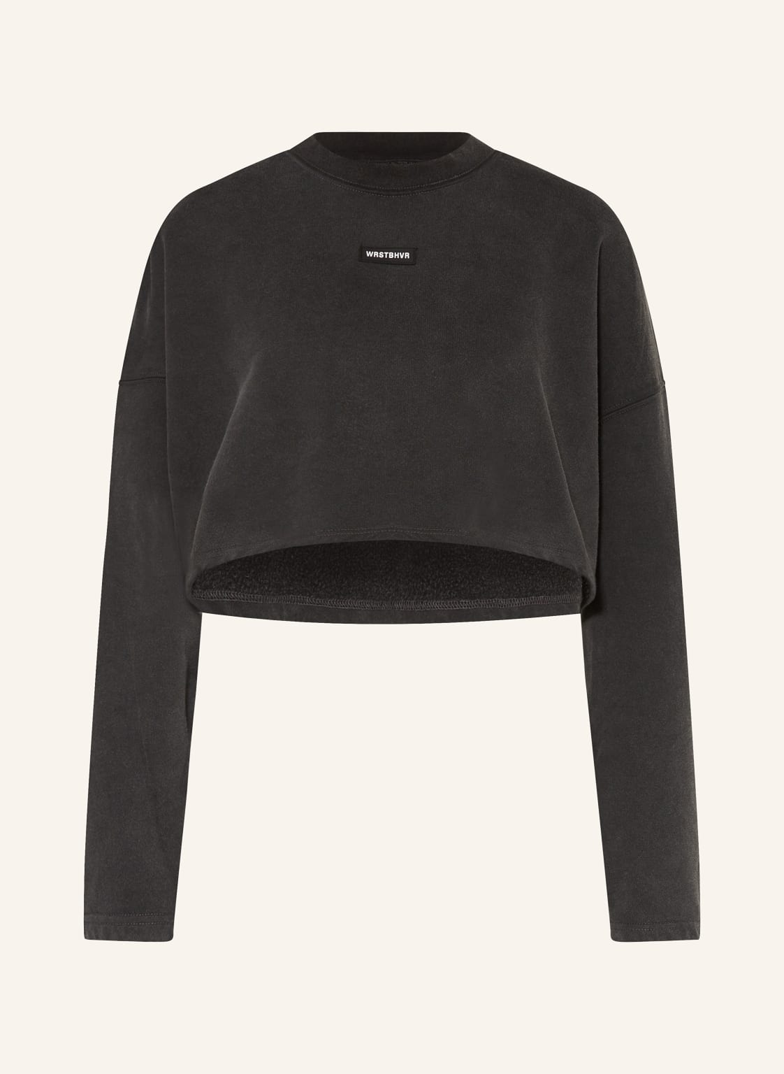 Wrstbhvr Cropped-Sweatshirt schwarz von WRSTBHVR