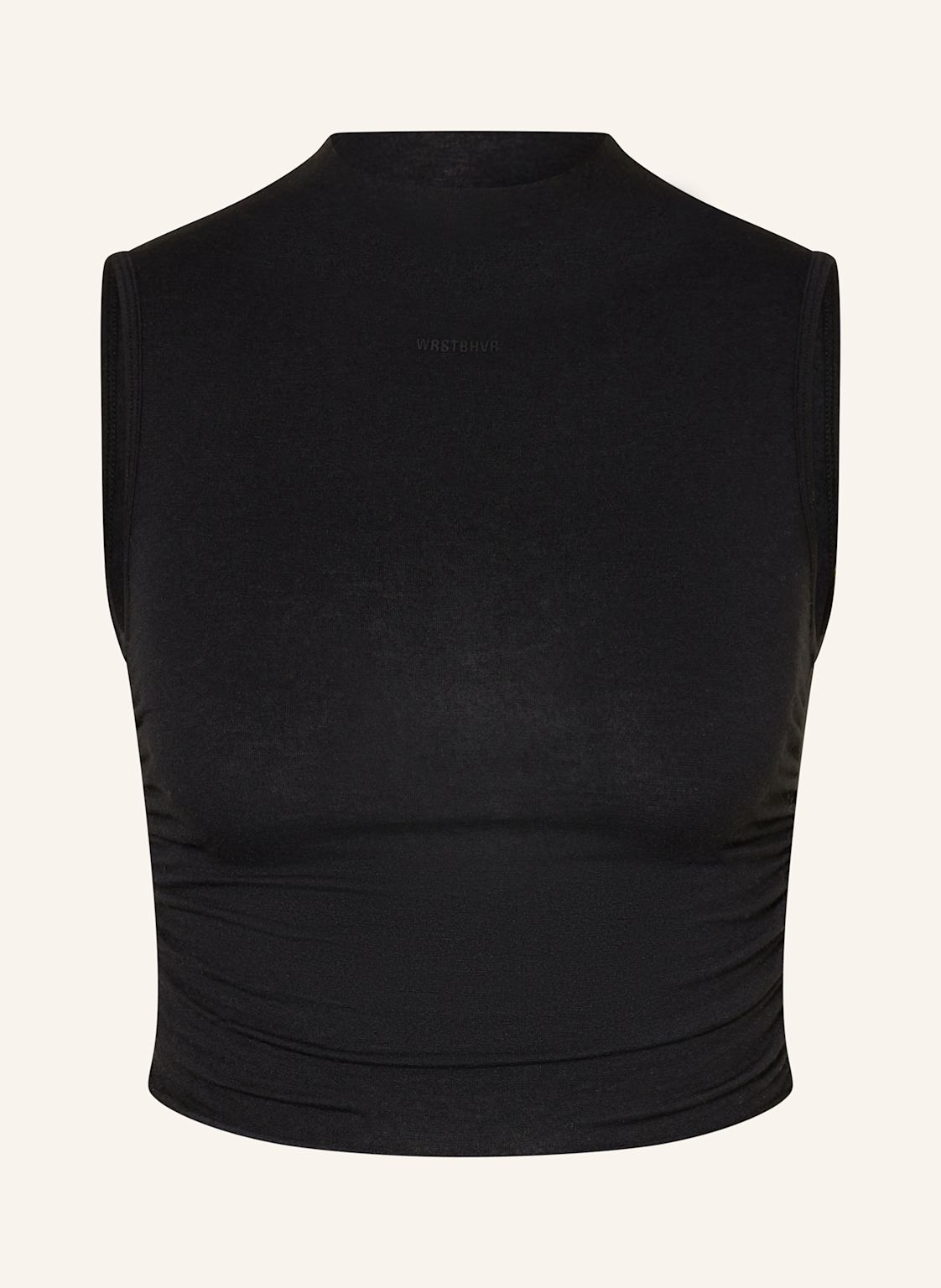 Wrstbhvr Cropped-Top Mony schwarz von WRSTBHVR