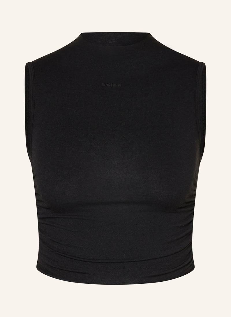 Wrstbhvr Cropped-Top Mony schwarz von WRSTBHVR