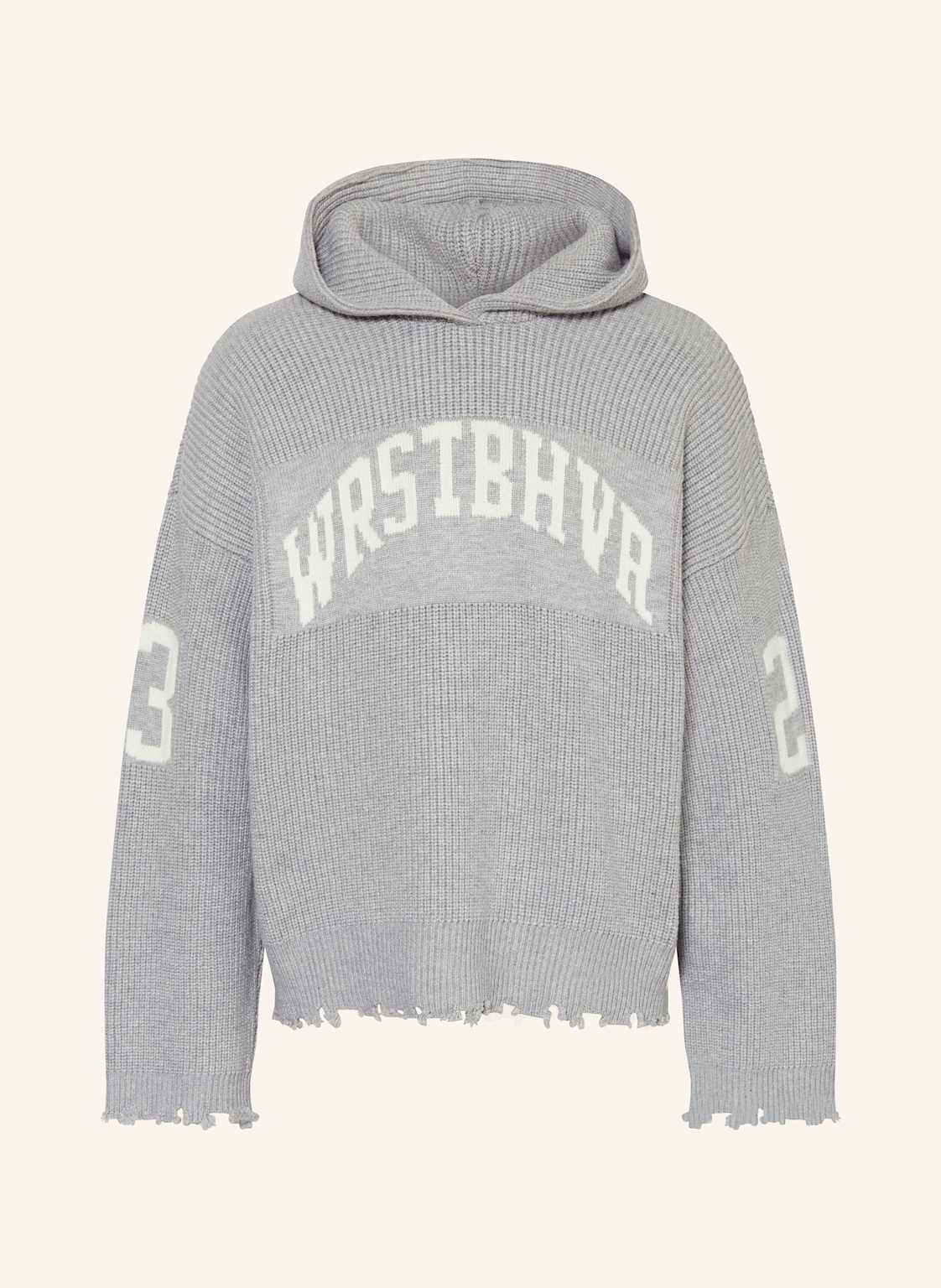 Wrstbhvr Hoodie Tove grau von WRSTBHVR