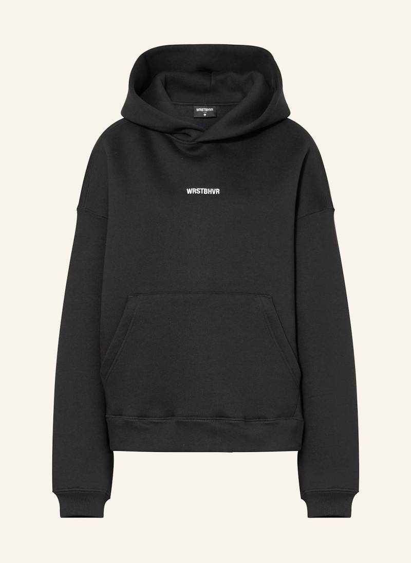 Wrstbhvr Oversized-Hoodie Bron schwarz von WRSTBHVR