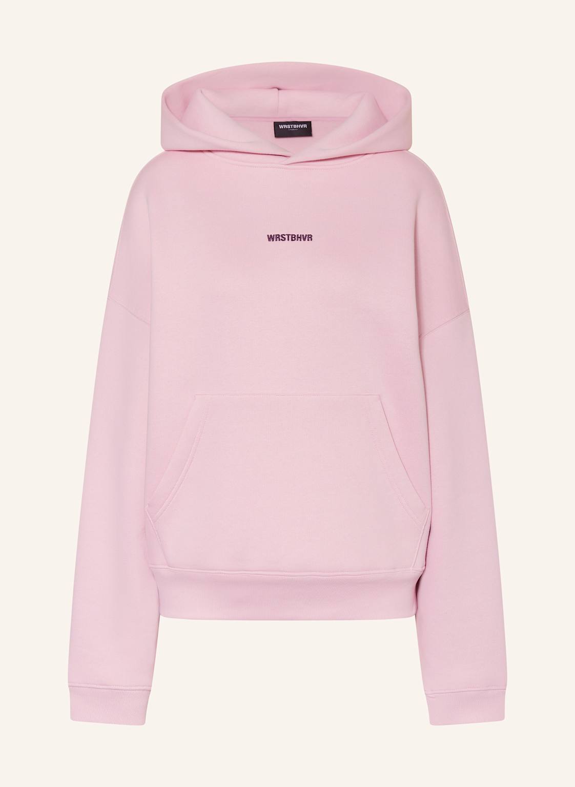 Wrstbhvr Oversized-Hoodie Garm rosa von WRSTBHVR