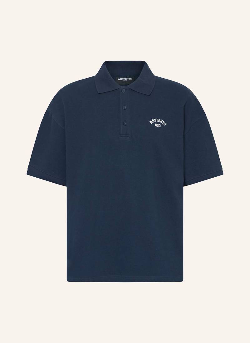 Wrstbhvr Piqué-Poloshirt Jaro Wide Fit blau von WRSTBHVR