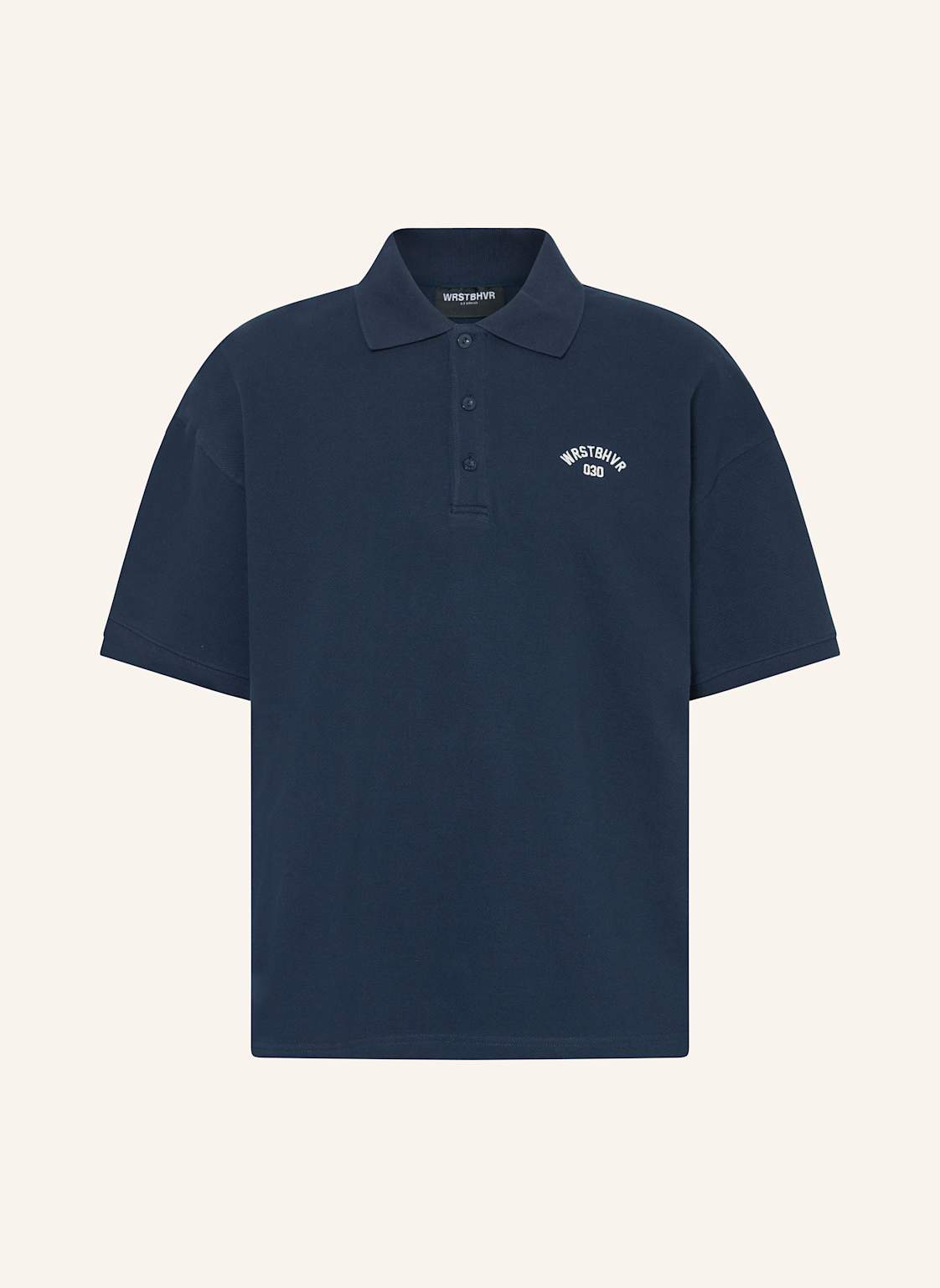 Wrstbhvr Piqué-Poloshirt Jaro Wide Fit blau von WRSTBHVR