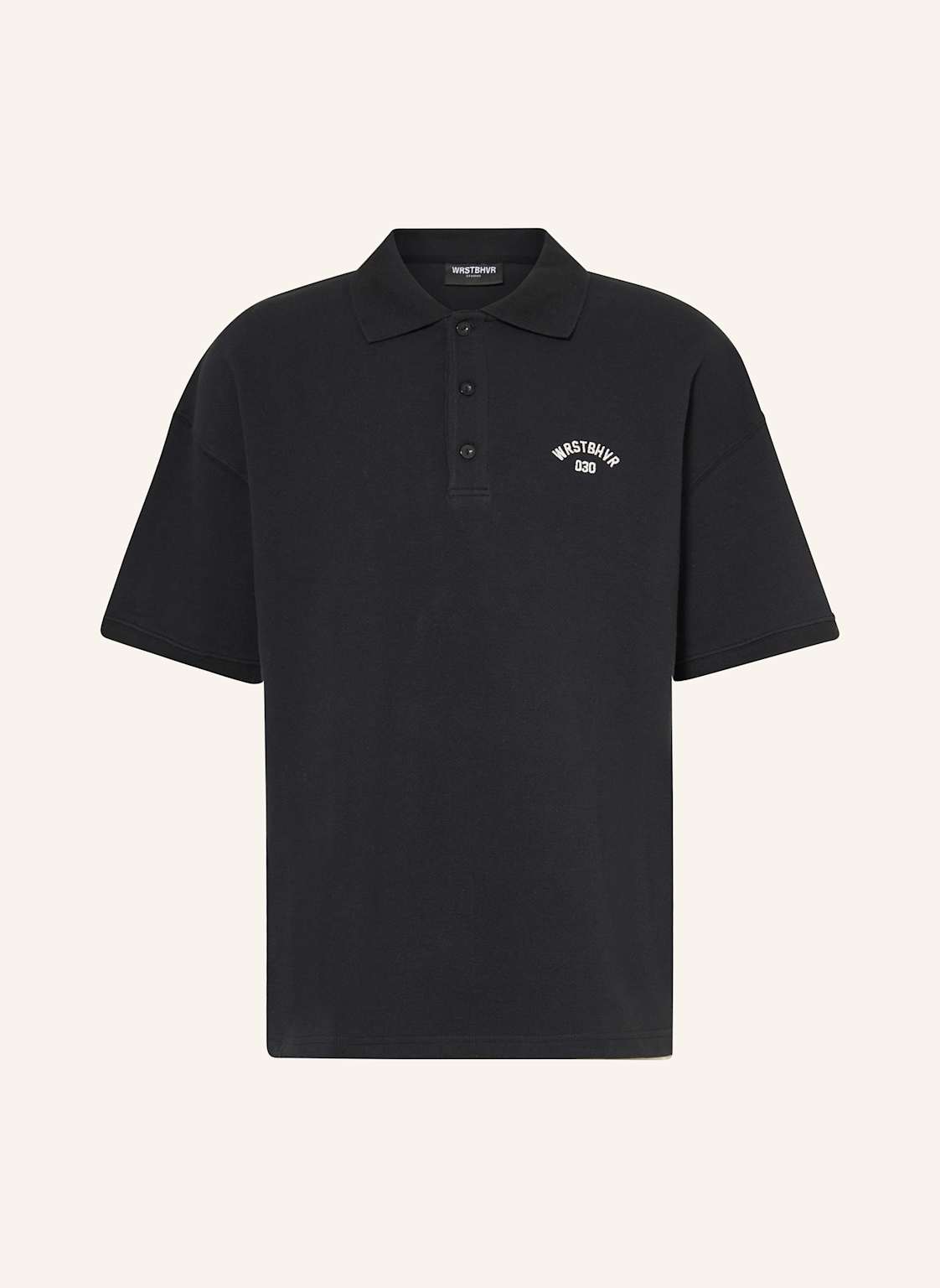 Wrstbhvr Piqué-Poloshirt Jaro Wide Fit schwarz Wrstbhvr Piqué-Poloshirt Jaro Wide Fit schwarz von WRSTBHVR