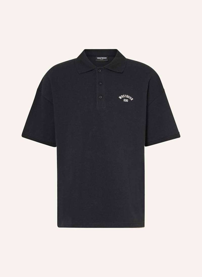 Wrstbhvr Piqué-Poloshirt Jaro Wide Fit schwarz von WRSTBHVR