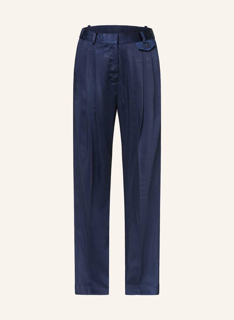 Wrstbhvr Satinhose Marina blau von WRSTBHVR