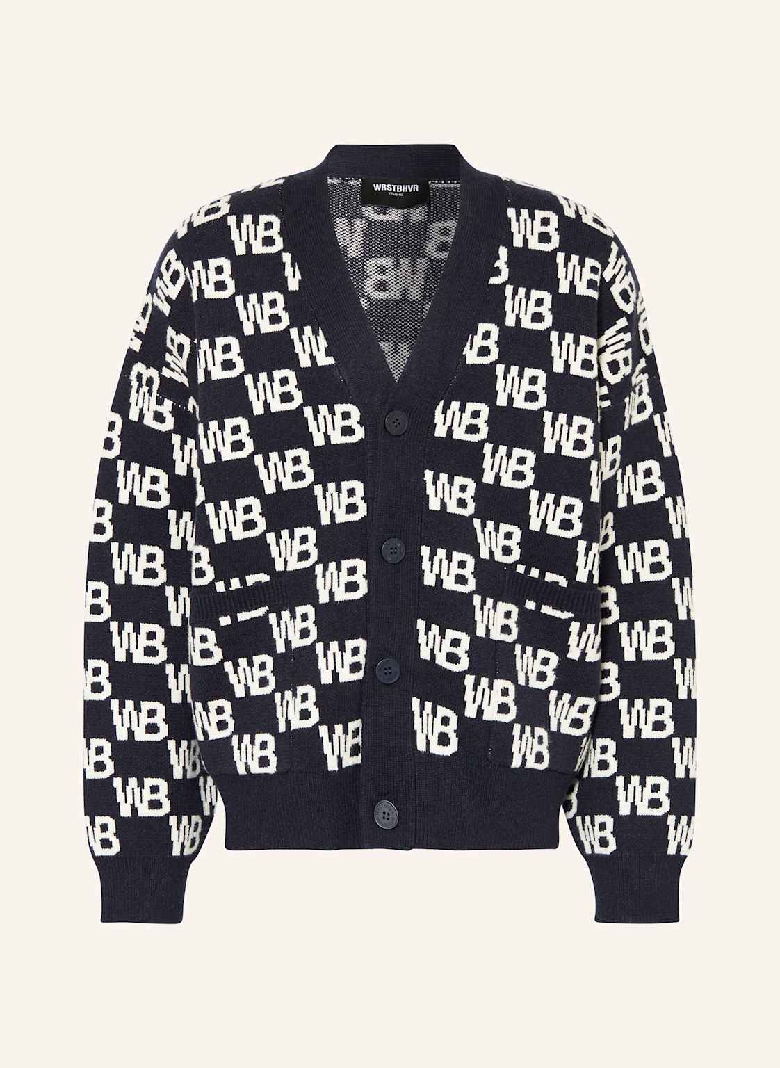 Wrstbhvr Strickjacke Chess v2 blau Wrstbhvr Strickjacke Chess v2 blau von WRSTBHVR