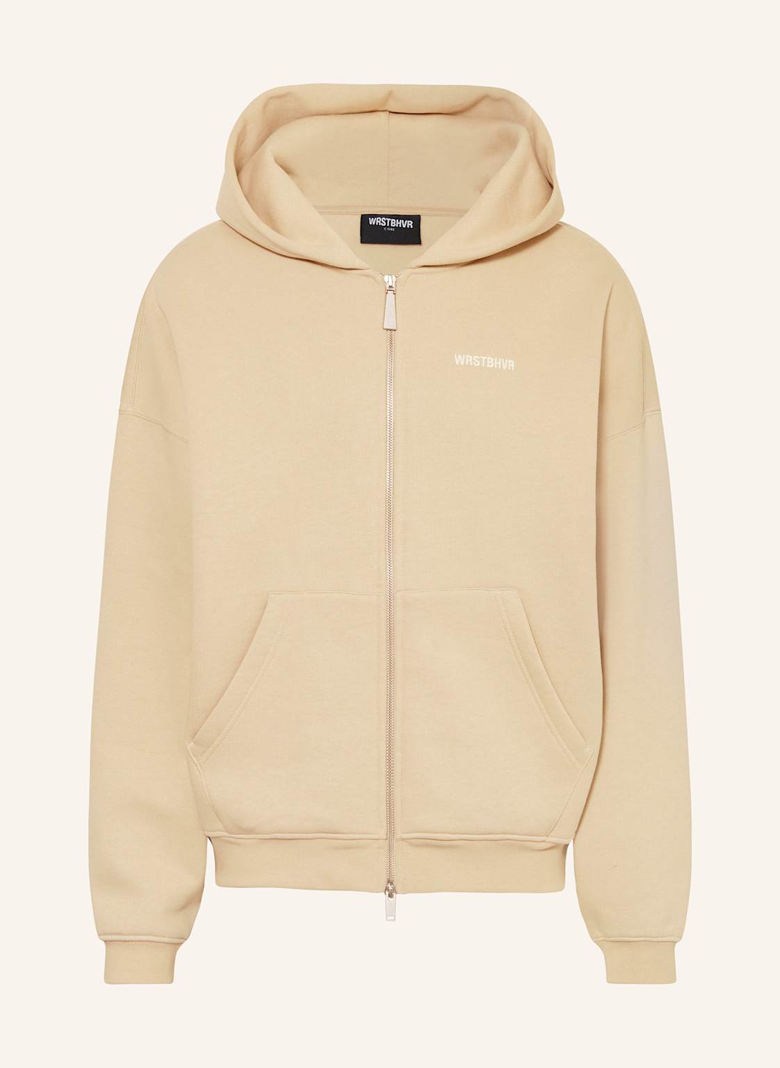 Wrstbhvr Sweatjacke Diago beige von WRSTBHVR