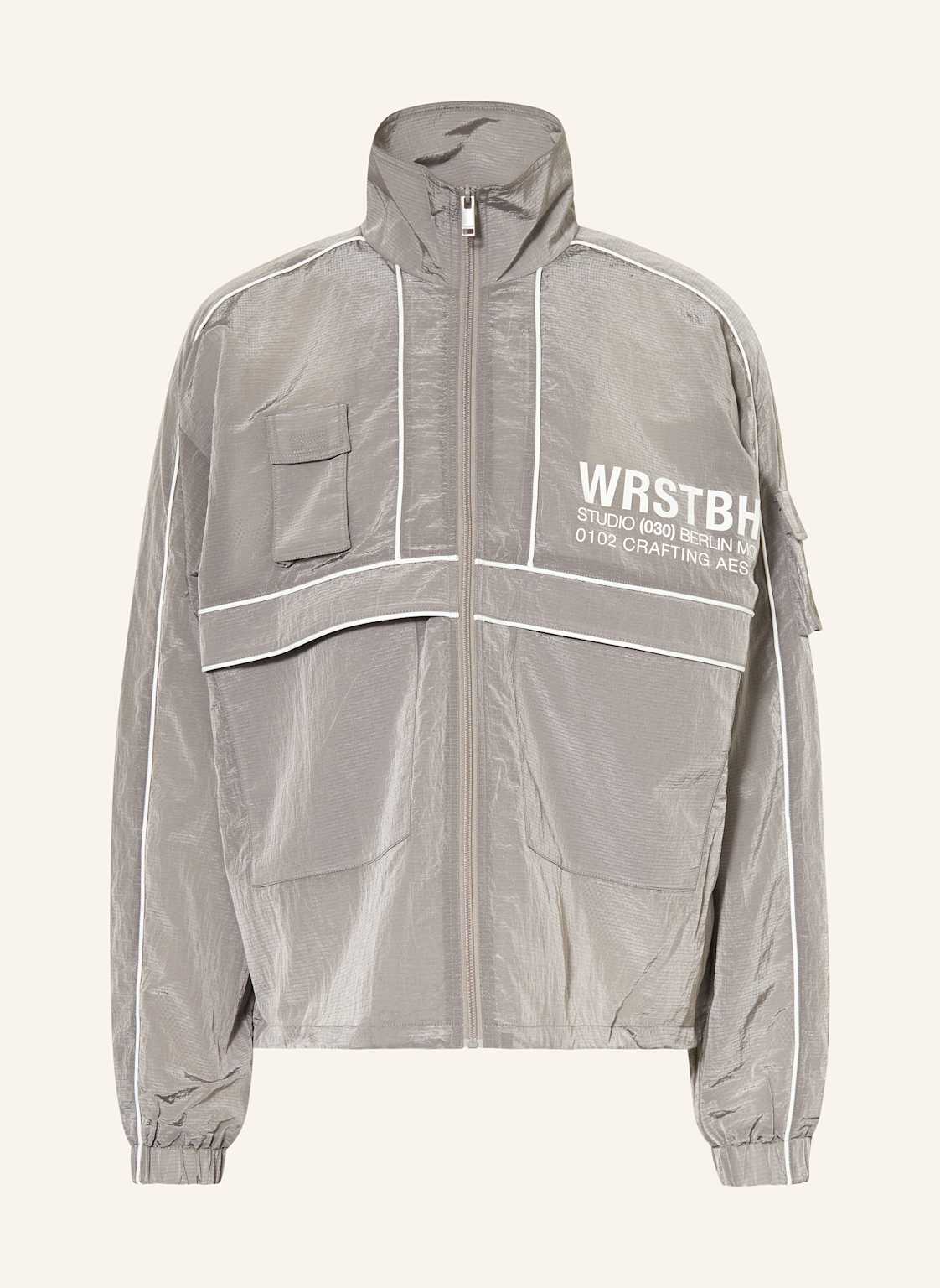 Wrstbhvr Sweatjacke Soban grau von WRSTBHVR