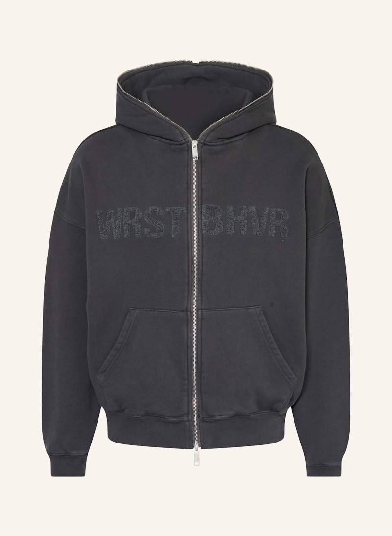 Wrstbhvr Sweatjacke Trent schwarz von WRSTBHVR