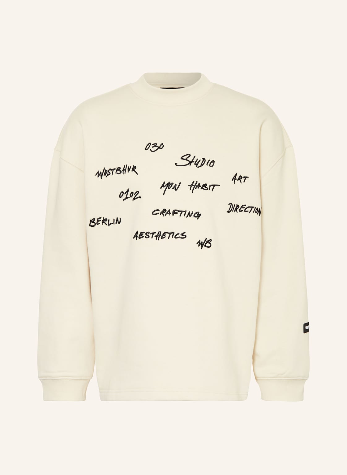 Wrstbhvr Sweatshirt Anuk beige von WRSTBHVR